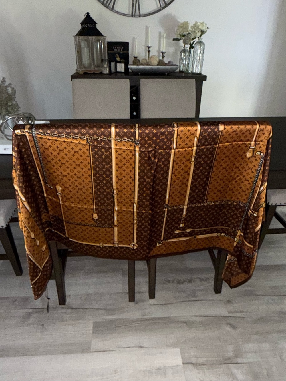 LV silk scarf/wrap